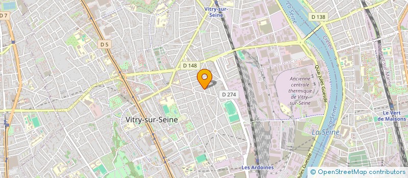 localisation de l'entreprise MADAME DORIA LINA OUAMRANE  VITRY-SUR-SEINE