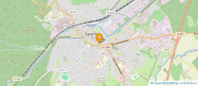 localisation de l'entreprise MADAME DORIANA BORCARD  SAVERNE