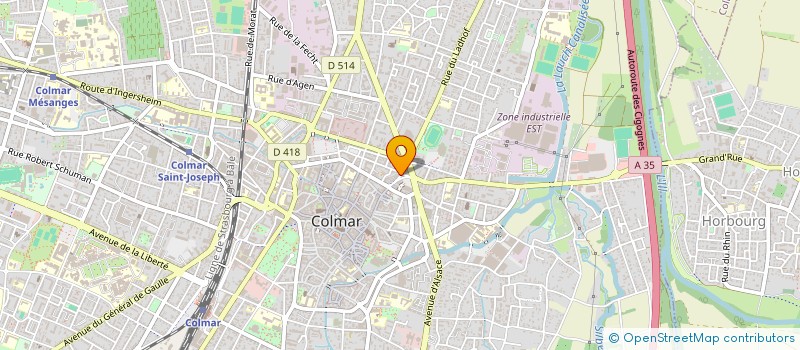 localisation de l'entreprise MADAME DORIANA ZIMMERMANN  COLMAR