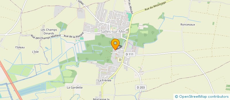 localisation de l'entreprise MADAME DORIANE BACHA  SALLES-SUR-MER