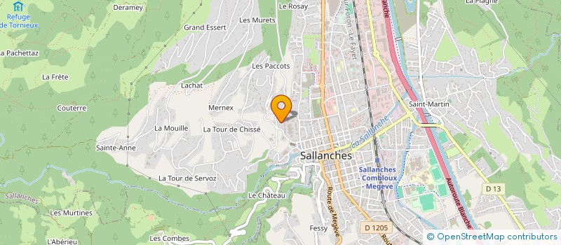 localisation de l'entreprise MADAME DORIANE BASILE à SALLANCHES