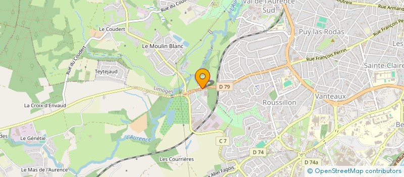 localisation de l'entreprise MADAME DORIANE BAUBIAT à LIMOGES