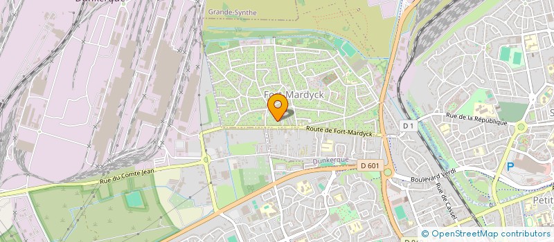 localisation de l'entreprise MADAME DORIANE BECUWE à DUNKERQUE