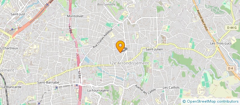 localisation de l'entreprise MADAME DORIANE BENSUSSAN DE MONTGOLFIER  MARSEILLE