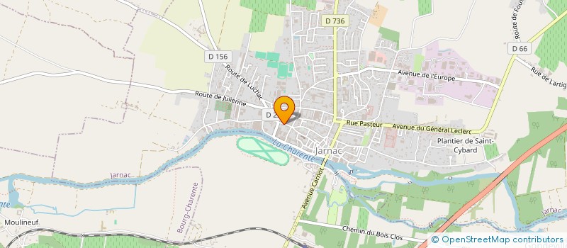 localisation de l'entreprise MADAME DORIANE BERNARD à JARNAC