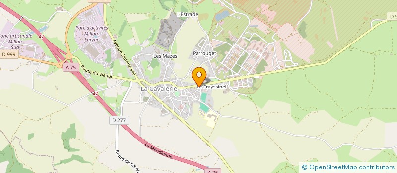 localisation de l'entreprise MADAME DORIANE BICTEL  LA CAVALERIE