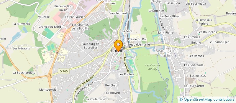 localisation de l'entreprise MADAME DORIANE BRECHET  LOCHES