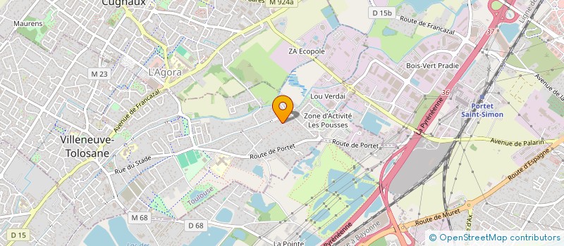 localisation de l'entreprise MADAME DORIANE BUROSSE à VILLENEUVE-TOLOSANE