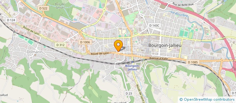 localisation de l'entreprise MADAME DORIANE CAPRON  BOURGOIN-JALLIEU
