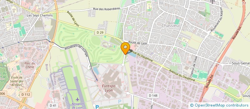 localisation de l'entreprise MADAME DORIANE CHAMAT  CHASSIEU