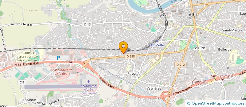 localisation de l'entreprise MADAME DORIANE CHAPEAU  ALBI