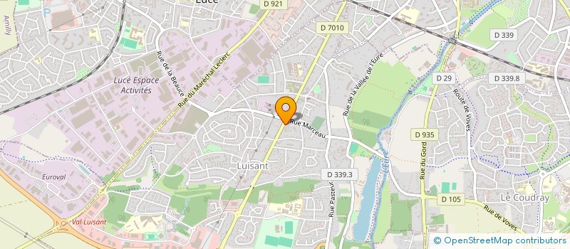 localisation de l'entreprise MADAME DORIANE CLOPEAU à LUISANT