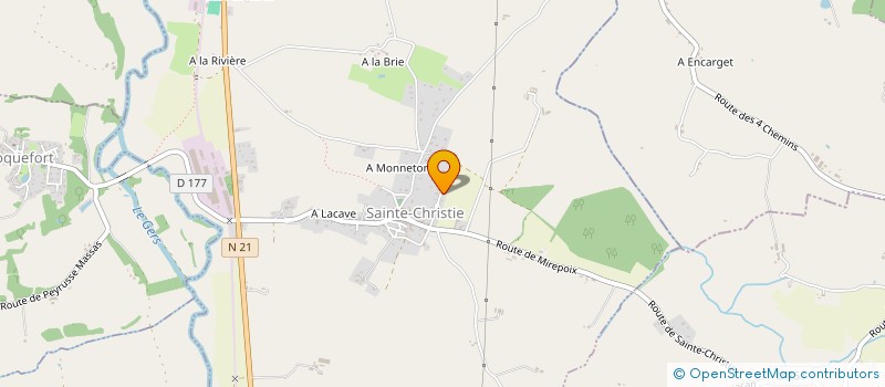 localisation de l'entreprise MADAME DORIANE DECAMPS  SAINTE-CHRISTIE