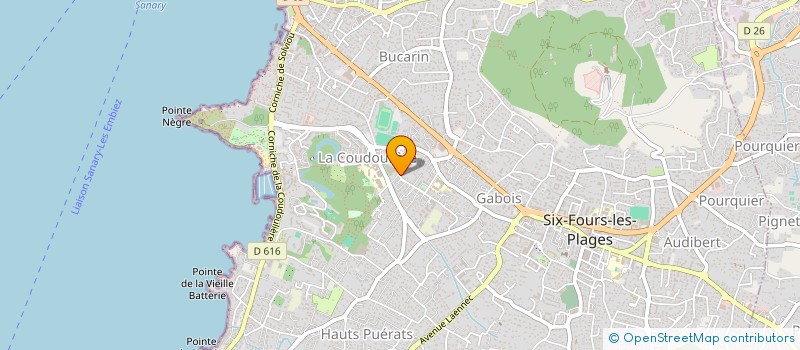 localisation de l'entreprise MADAME DORIANE DUPONT à SIX-FOURS-LES-PLAGES