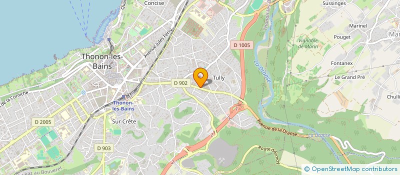 localisation de l'entreprise MADAME DORIANE GALANDE à THONON-LES-BAINS