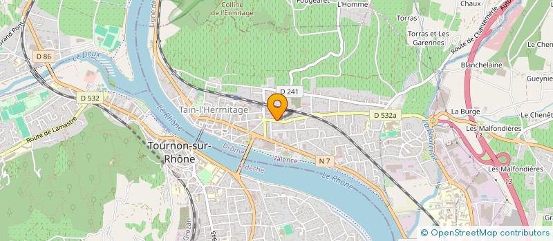 localisation de l'entreprise MADAME DORIANE GAUCHER  TAIN-L'HERMITAGE