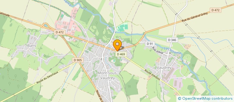 localisation de l'entreprise MADAME DORIANE GOUHOT  MONT-SOUS-VAUDREY