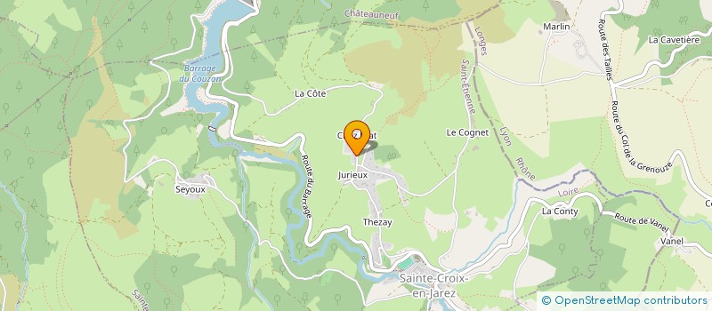 localisation de l'entreprise MADAME DORIANE GUIRAL  SAINTE-CROIX-EN-JAREZ