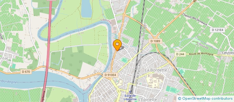 localisation de l'entreprise MADAME DORIANE JOUILI  LIBOURNE