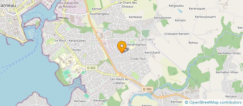 localisation de l'entreprise MADAME DORIANE KUBIS  CONCARNEAU