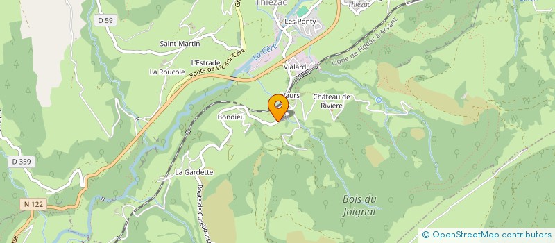localisation de l'entreprise MADAME DORIANE LAVIGNE à THIEZAC