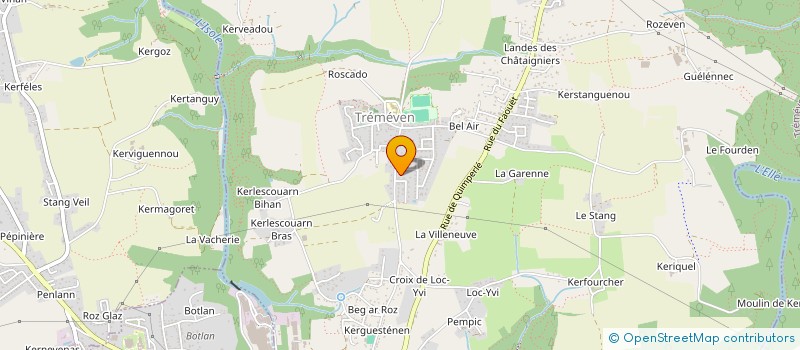 localisation de l'entreprise MADAME DORIANE LE GALLIC  TREMEVEN