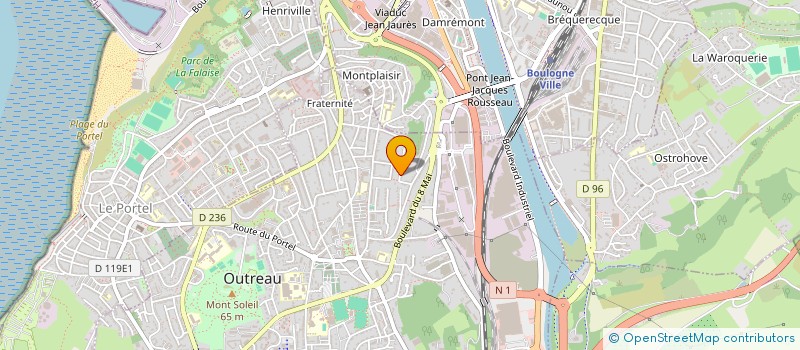 localisation de l'entreprise MADAME DORIANE LEDOUX  OUTREAU