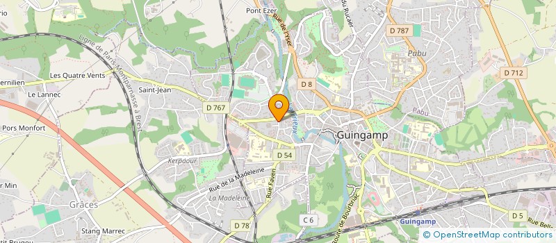 localisation de l'entreprise MADAME DORIANE LEJEUNE à GUINGAMP