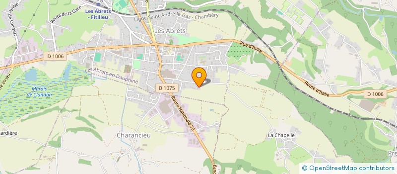 localisation de l'entreprise MADAME DORIANE MATHON  LES ABRETS-EN-DAUPHINE