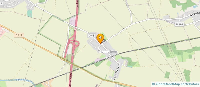 localisation de l'entreprise MADAME DORIANE PIETRUCHA  THENNELIERES