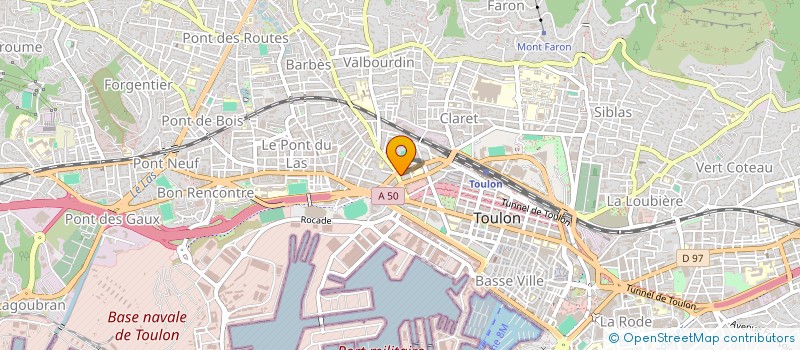 localisation de l'entreprise MADAME DORIANE PONTIVY  TOULON