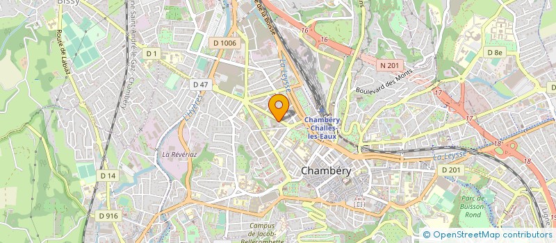 localisation de l'entreprise MADAME DORIANE RIBAS  CHAMBERY