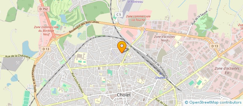 localisation de l'entreprise MADAME DORIANE RICHARD à CHOLET