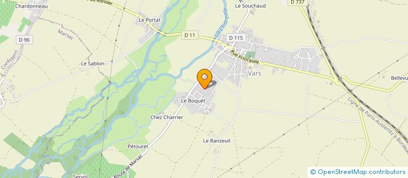 localisation de l'entreprise MADAME DORIANE RIVEL  VARS