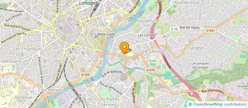 localisation de l'entreprise MADAME DORIANE ROUSSARD à LIMOGES