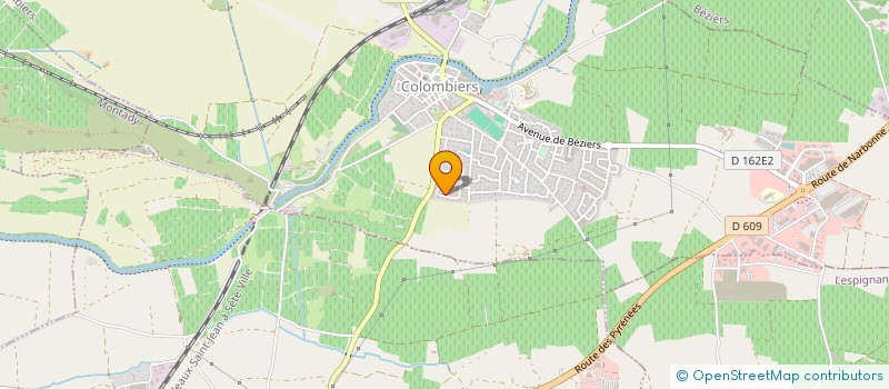 localisation de l'entreprise MADAME DORIANE ROUX à COLOMBIERS