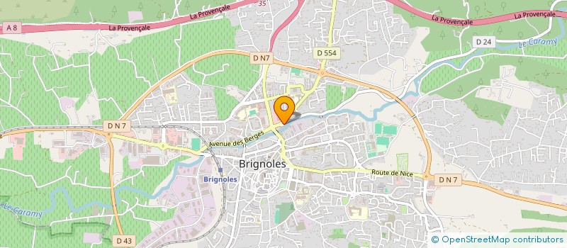 localisation de l'entreprise MADAME DORIANE STOLL à BRIGNOLES