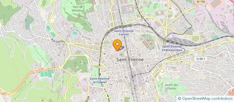 localisation de l'entreprise MADAME DORIANE VALLON à SAINT-ETIENNE