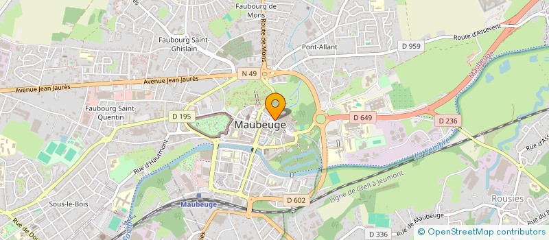 localisation de l'entreprise MADAME DORIANNE DUPEZ  MAUBEUGE