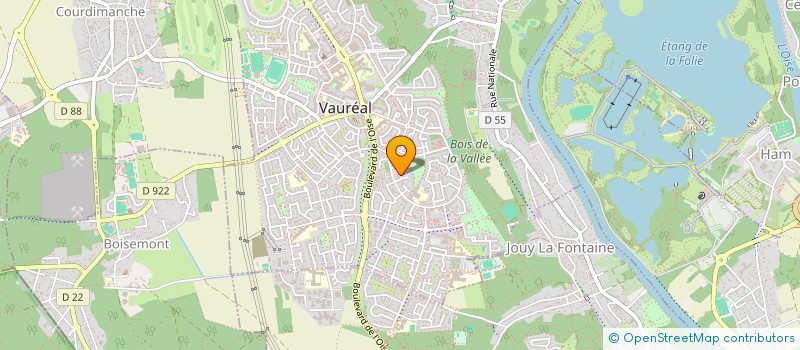 localisation de l'entreprise MADAME DORIANNE SIMEON  VAUREAL