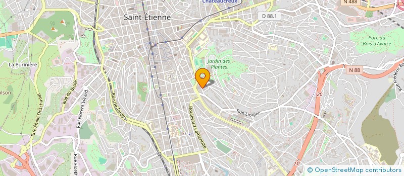 localisation de l'entreprise MADAME DORIANNE THIBERT  SAINT-ETIENNE