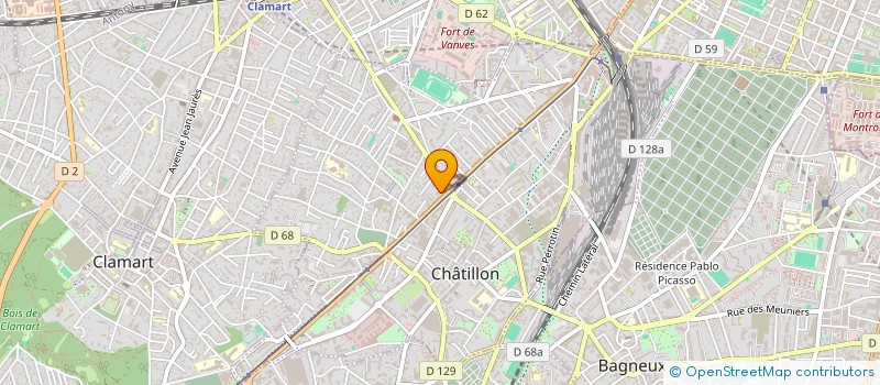 localisation de l'entreprise MADAME DORIE PIERRE-LOUIS  CHATILLON