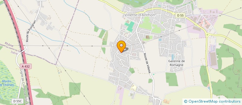 localisation de l'entreprise MADAME DORIENE BOURGEY  VILLETTE-D'ANTHON