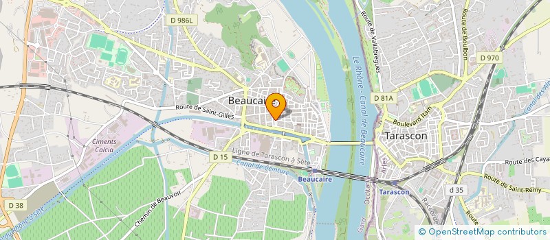 localisation de l'entreprise MADAME DORINA DEMONIERE  BEAUCAIRE