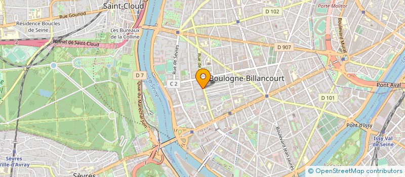 localisation de l'entreprise MADAME DORINDA RODRIGUES FERNANDES  BOULOGNE BILLANCOURT