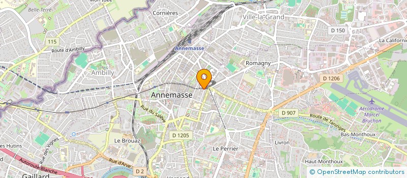 localisation de l'entreprise MADAME DORINE BENETEAU  ANNEMASSE