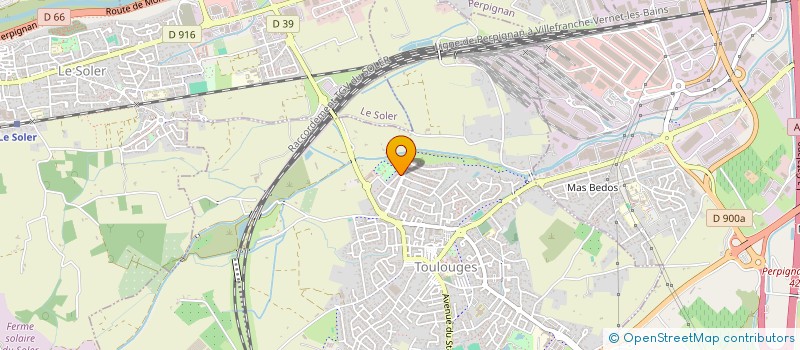 localisation de l'entreprise MADAME DORINE BILLERACH  TOULOUGES