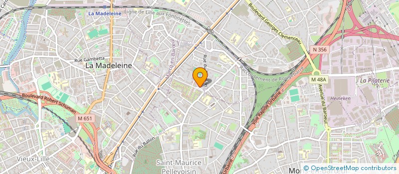 localisation de l'entreprise MADAME DORINE BLANC à LILLE