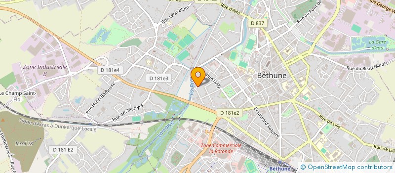 localisation de l'entreprise MADAME DORINE DEGAND à BETHUNE
