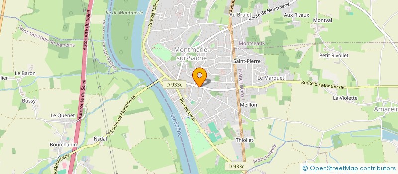 localisation de l'entreprise MADAME DORINE DUVERNAY à MONTMERLE-SUR-SAONE